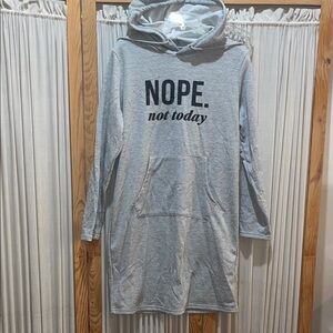 Gray Hoodie Dress